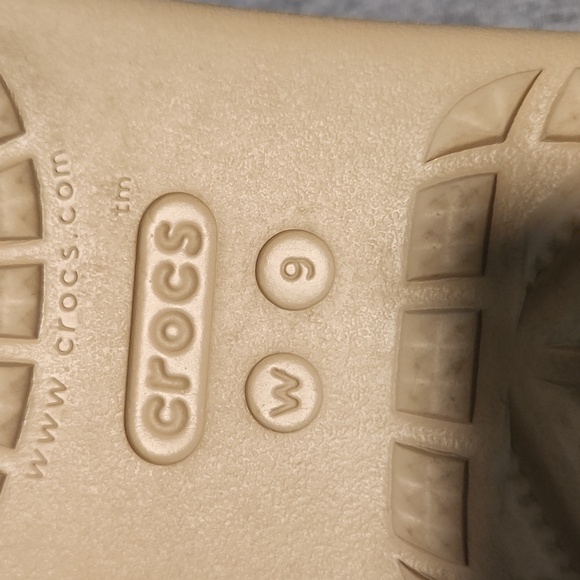 CROCS Beige Sparkle Sandals - Picture 5 of 8